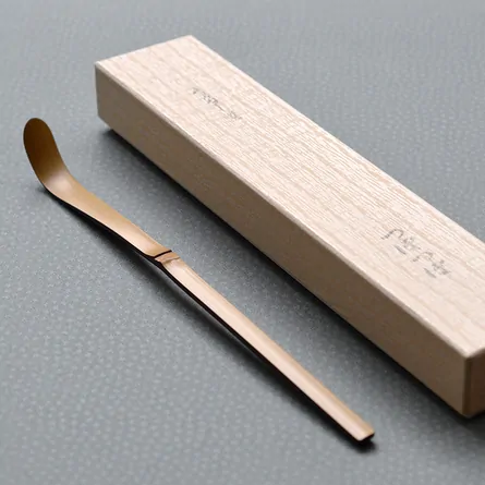 Urushi Makie Chashaku Tsubotsubo