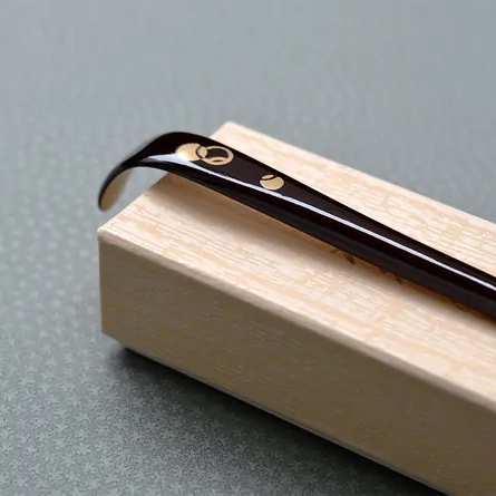 Urushi Makie Chashaku Tsubotsubo