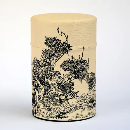 茶缶　琳派　鶏