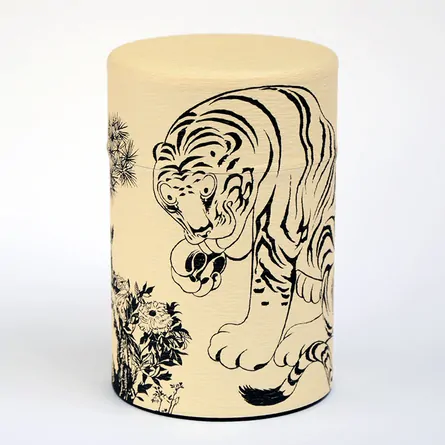 Rinpa Tiger Tea Caddy