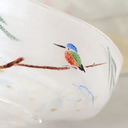Glass Badarai Chawan Kawasemi
