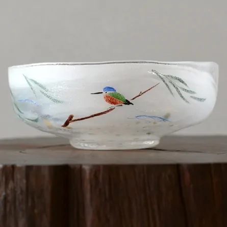 Glass Badarai Chawan Kawasemi