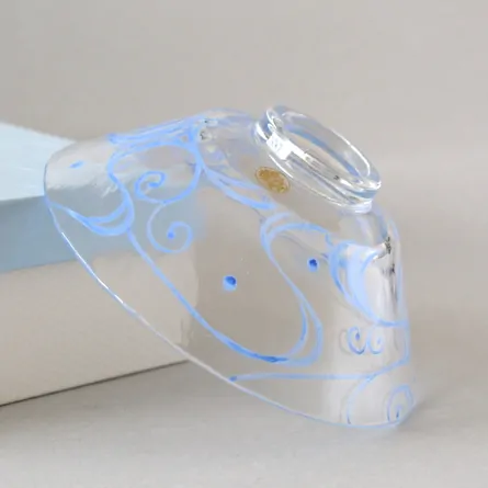 Glass Hira Chawan Hamon