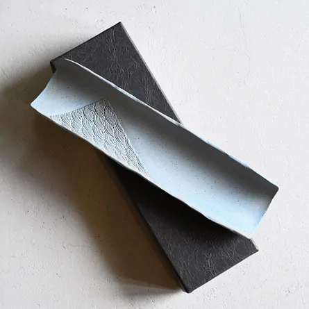 甚秋空色青海波茶則