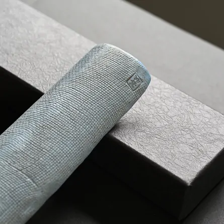 甚秋空色青海波茶則