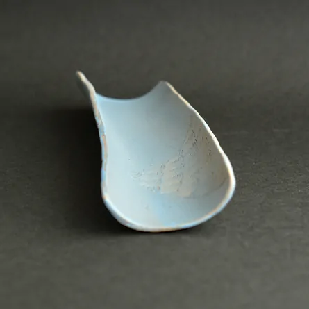 甚秋空色青海波茶則