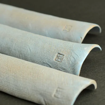 甚秋空色青海波茶則