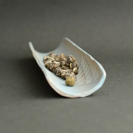 甚秋空色青海波茶則