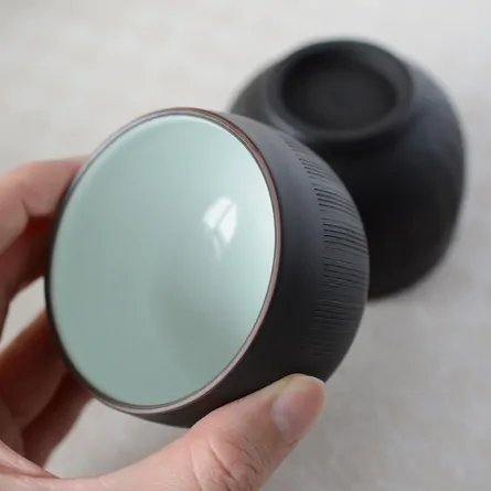 Kuro Yōhen Kushime Tea Set