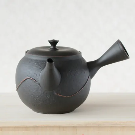 黒窯変波朱紋3点セット