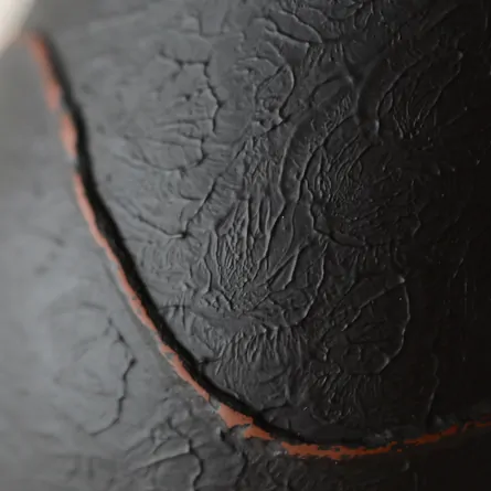 黒窯変波朱紋3点セット