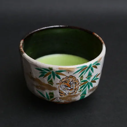 茶碗掛分け竹林に虎