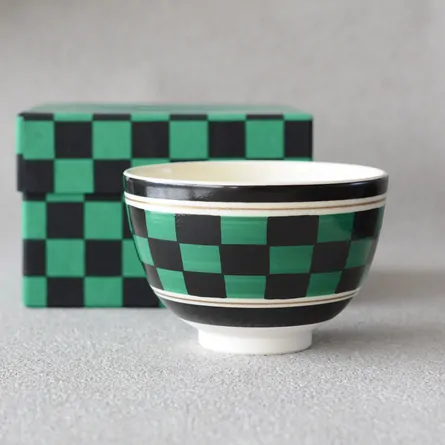 茶碗　仁清　市松