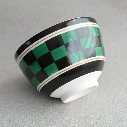 茶碗　仁清　市松