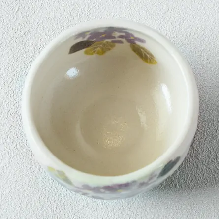 小茶碗　紫陽花