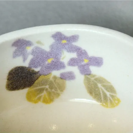 小茶碗　紫陽花