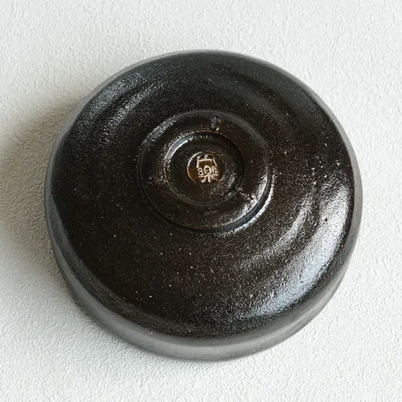 黒楽　馬盥茶碗　円楽
