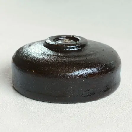 黒楽　馬盥茶碗　円楽