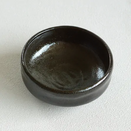 黒楽　馬盥茶碗　円楽