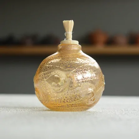 Glass Furidashi Marugata Ginsai Kaimon