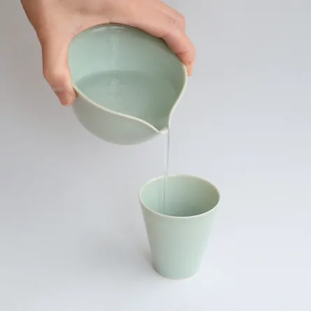 河合正光青磁湯冷まし 茶器＆茶道具 湯冷し - Sazen Tea