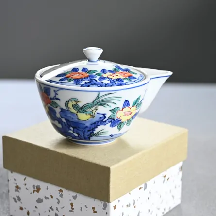 昭阿弥　色絵花鳥宝瓶