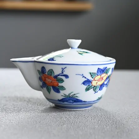 昭阿弥　色絵花鳥宝瓶