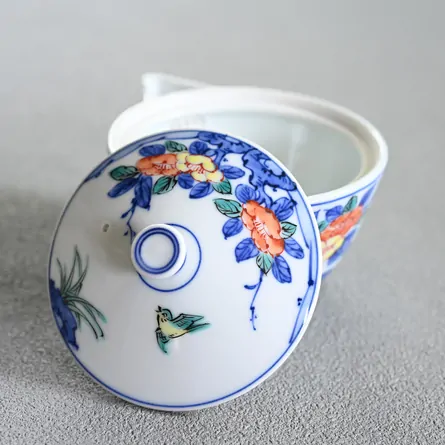 昭阿弥　色絵花鳥宝瓶