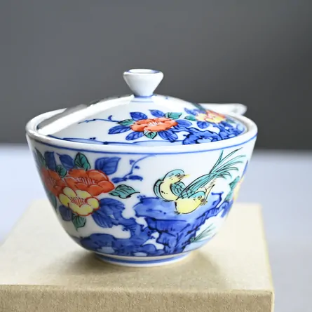 昭阿弥　色絵花鳥宝瓶