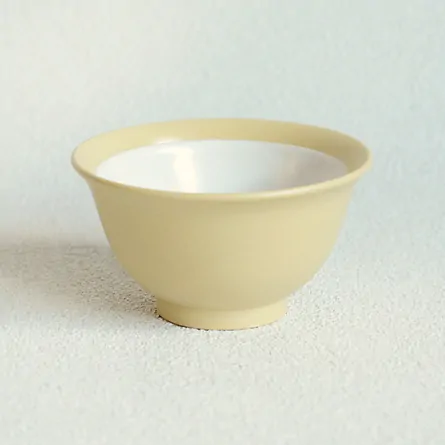 高資アイボリー 煎茶碗