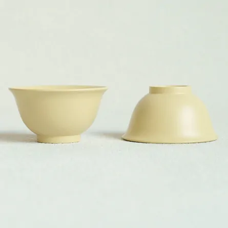 高資アイボリー 煎茶碗