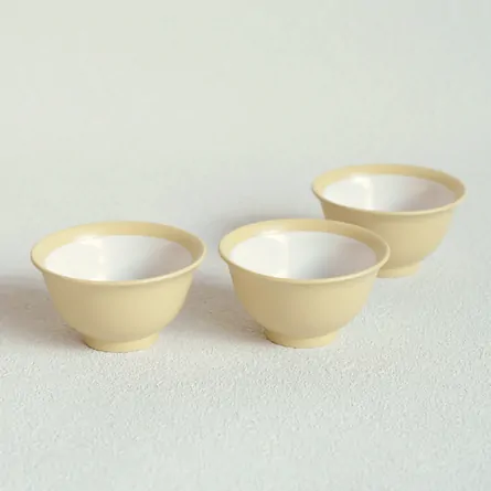 高資アイボリー 煎茶碗