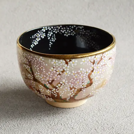 中国　黒釉　茶碗　茶道具　C　R9172 三希 黒釉 蓋碗 - 桃花源(中国茶・茶器・インテリア雑貨)