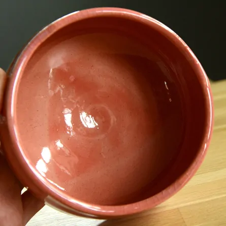 Minoyaki Aka Raku Chawan