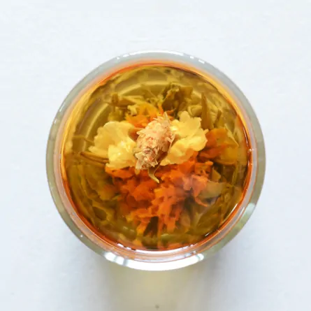 工芸茶双龍戯珠