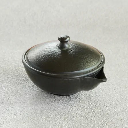 益規　窯変タタキ宝瓶