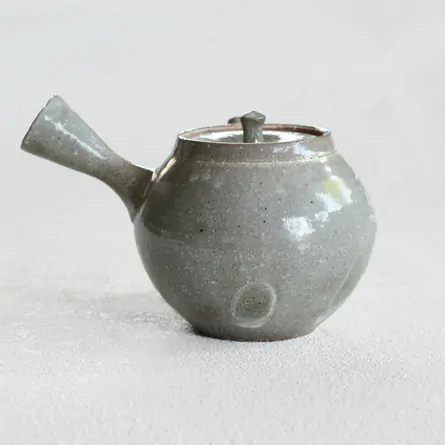 太仙 灰釉駒型急須