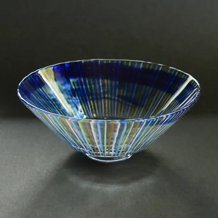 Glass Hira Chawan Tokusa