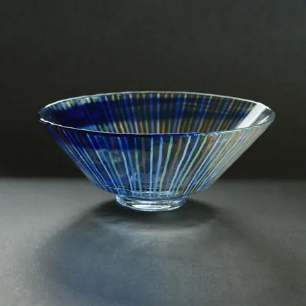 Glass Hira Chawan Tokusa