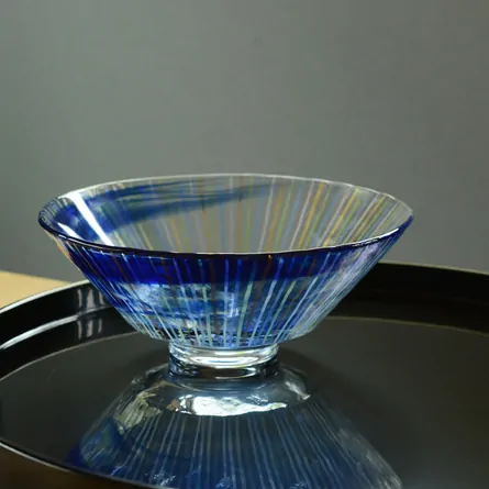 Glass Hira Chawan Tokusa