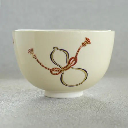 茶碗　色絵　六瓢