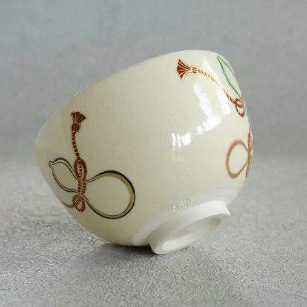 茶碗　色絵　六瓢