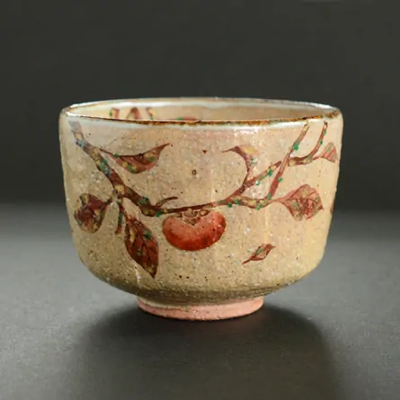 茶碗 灰釉 木守絵