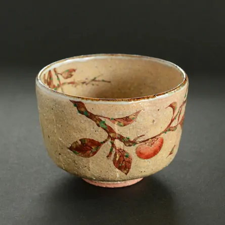 茶碗 灰釉 木守絵