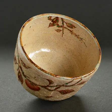 茶碗 灰釉 木守絵