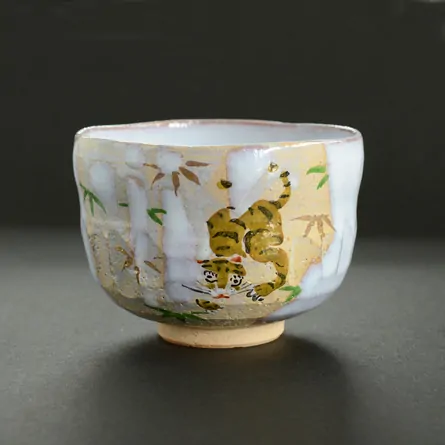 茶碗 掛分け 竹に虎 茶器＆茶道具 抹茶碗 - Sazen Tea