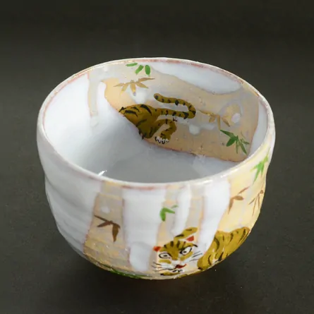 茶碗 掛分け 竹に虎 茶器＆茶道具 抹茶碗 - Sazen Tea