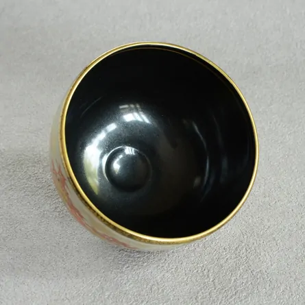 茶碗 乾山 内黒 嵯峨野紅葉