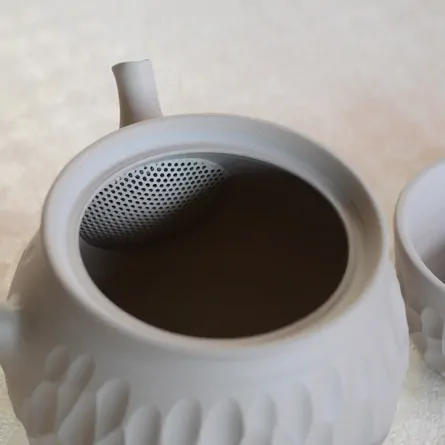 Kenji Carved Gray Teaset