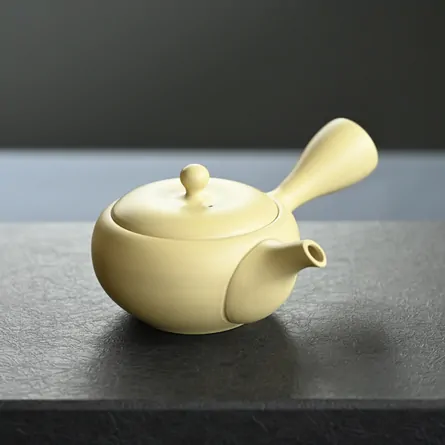 高資アイボリー 煎茶セット